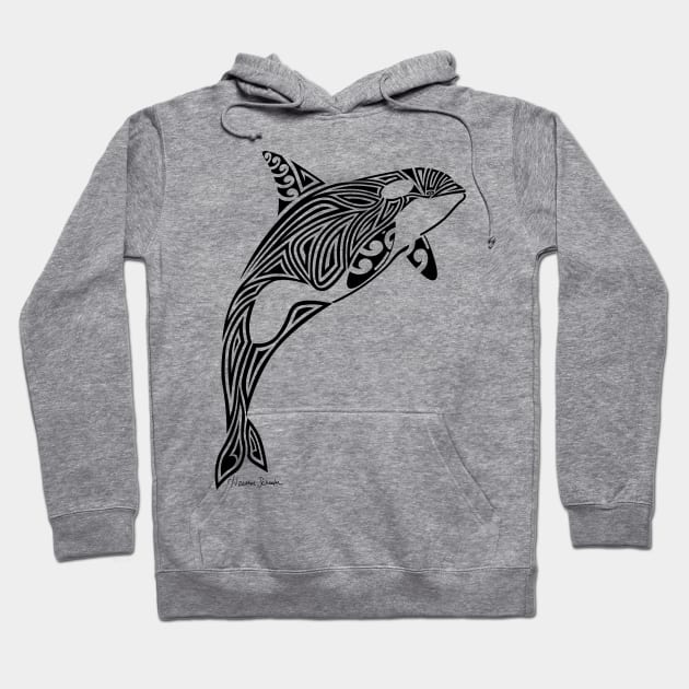 Tribal Orca Hoodie by artsytoocreations